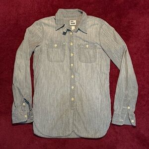 Levi's Light Grey Casual Button Down Shirt Small